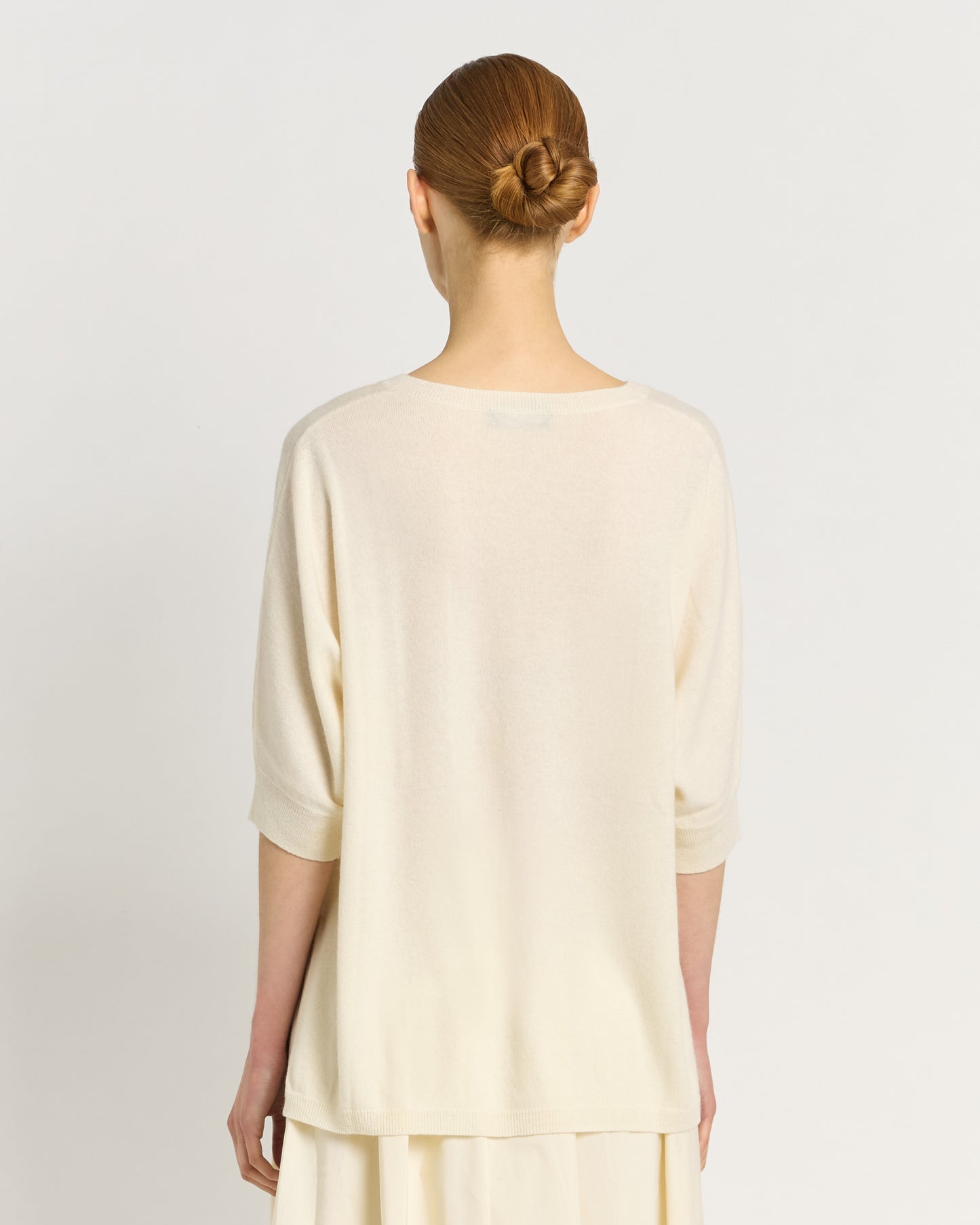 Maglia Over con Scollo a V e Spacchi Laterali