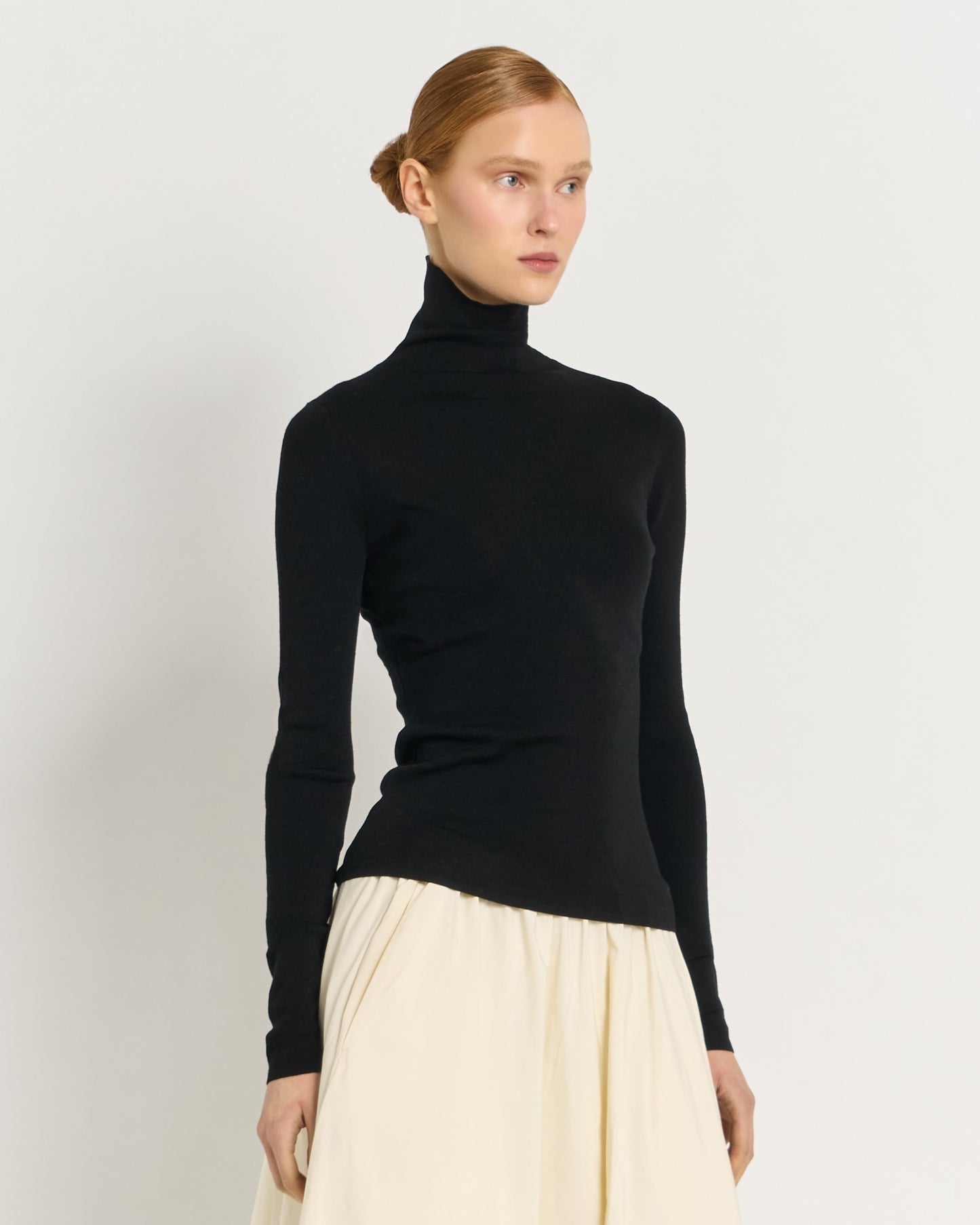 Dolcevita in Lana Merino Superfine con Scarto d’Ago sul Retro
