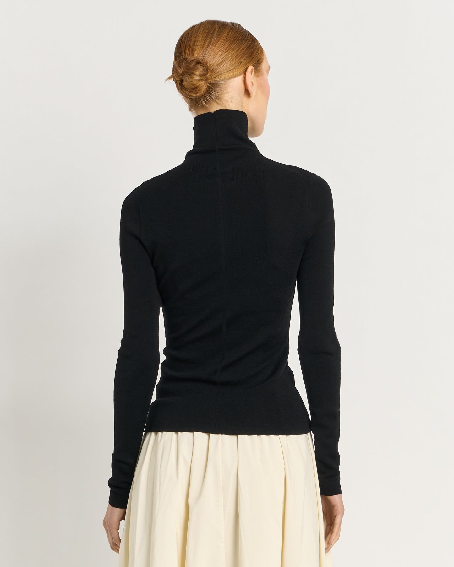 Dolcevita in Lana Merino Superfine con Scarto d’Ago sul Retro