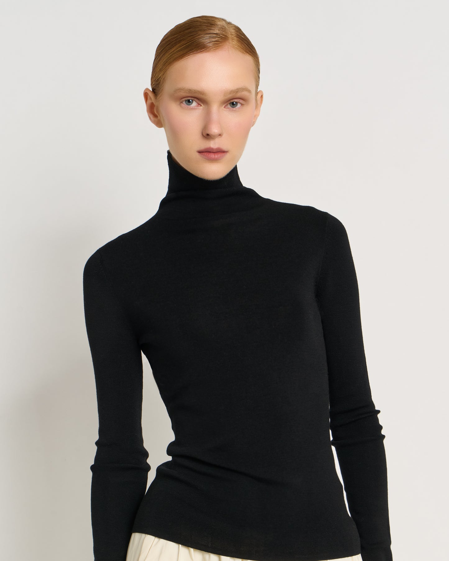 Dolcevita in Lana Merino Superfine con Scarto d’Ago sul Retro